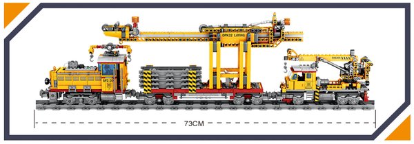 Elektrischer Schienenverlegezug von Kazi, 1270 Teile, KY98253